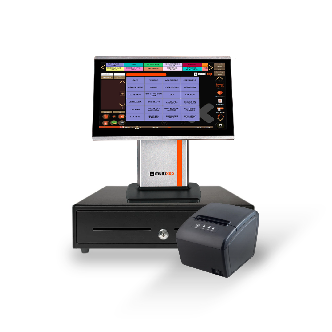 POS + Impressora + Software + Gaveta (5 anos)